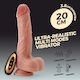 Crushious Realistic Vibrator with Remote Control 20cm Flesh