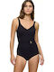 Summer Twist Swimsuit For Large Bust Black