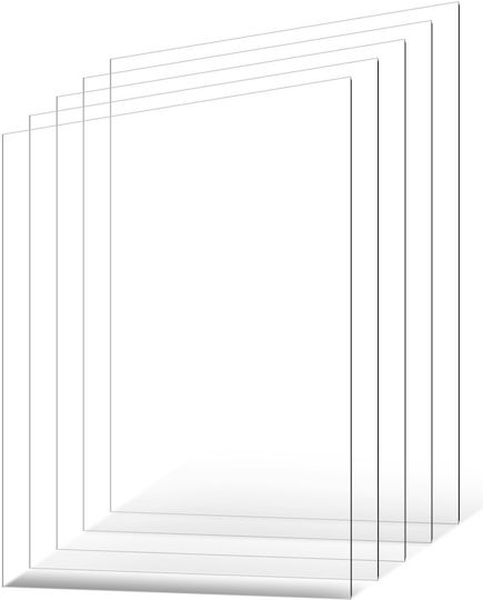 Φύλλα Vevor 5 Συσκευασιών Pet Plexiglass 24 X 36 Ιντσών Πλαστικά Φύλλα Πάχους 0,04 Ιντσών