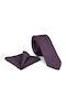 Legend Accessories Set de Cravată pentru Bărbați Tipărit în Culorea Violet
