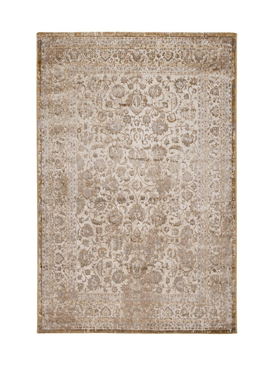 Viokarpet Gossip 8504a Rug Rectangular White Gold