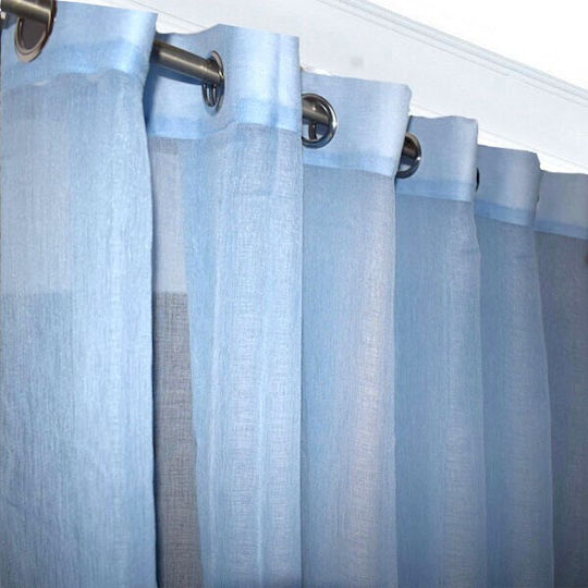 To megalo pazari Vorhang mit Grommets Hellblau 270x280cm