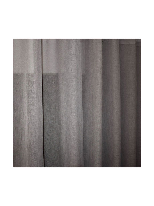 To megalo pazari Window Curtain with Gray Pencil Pleat 200x140cm