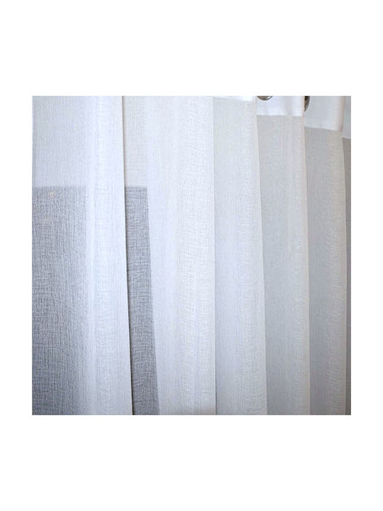 To megalo pazari Curtain With Pencil Pleat White 270x280cm