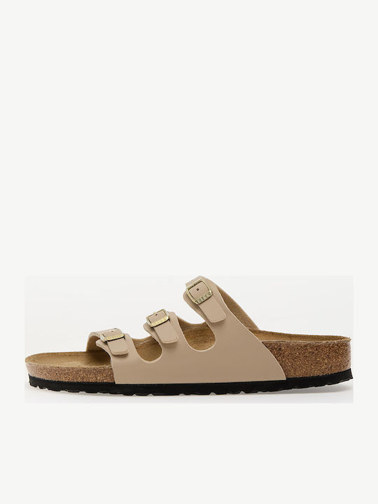Florida Γυναικεία Σανδάλια Μπεζ Narrow Fit