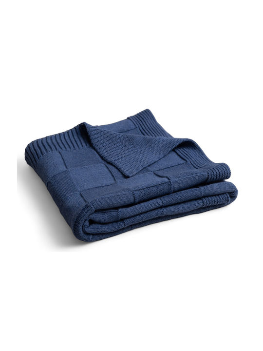 Matex Blanket Nursery Swaddling Blankets Cotton Blue 80x100cm