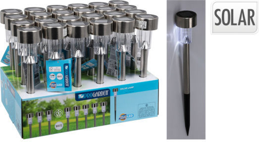 Koopman Spiked Solar Light with Cold White Light 5.5cmx36.5cmcm