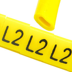 Cable Marker Oz-0 L2 Yellow 100pcs