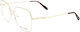 Kypers Caldea 001 Women's Metal Prescription Glasses Square Gold