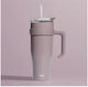 Handled Tumbler Θερμός Ανοξείδωτο 1.2lt Μωβ με ...