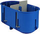 Blaue 2x60mm Dose Tiefe 60mm P2x60d