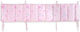 Rythmos Pop Hearts Crib Bumpers Classic Inside Pink 43x200cm
