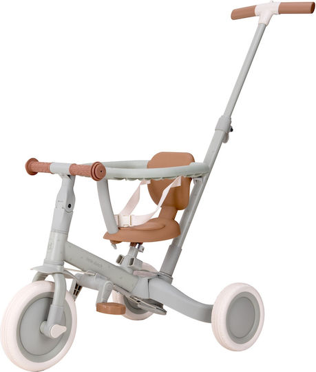 Little Dutch Sunny Flower Convertible with Parental Handle 4 in 1 for Ages 1-3 Green Leaf