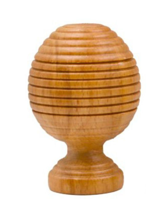Galifas Curtain wood end Brown 1pcs