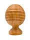 Galifas Curtain wood end Brown 1pcs