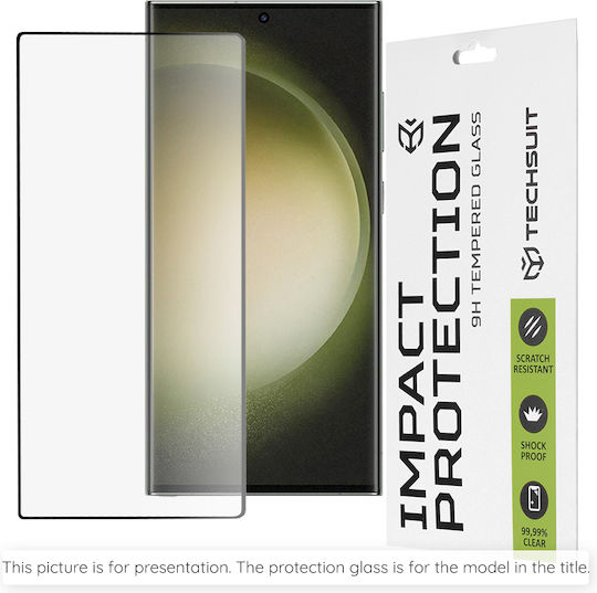 Techsuit 0.33mm Full Glue Full Face Tempered Glass Black (Realme 14 Pro)