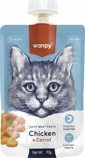 Wanpy Λιχουδιές Σνακ με Κοτόπουλο για Γάτα 90gr