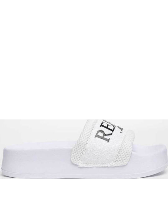 Women's Flat Sandals in White Color