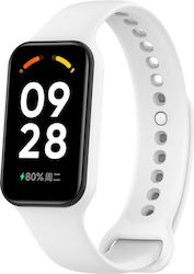 Curea Ceas din Silicon Integrată de Culoare Solidă Xiaomi Mi Band 8 Active Albă