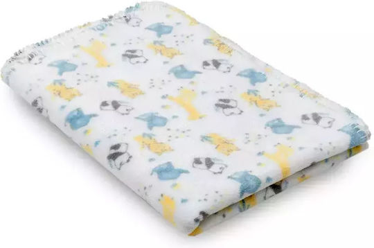 Interbaby Одеяло Испания Детски пелени за пелени Flecce Синьо 80x110см.