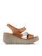 Leather Sandals Tabac Brown