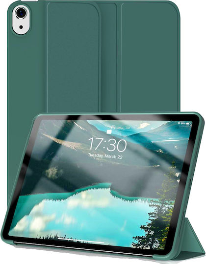 Husa Ultra Slim Pentru Apple Ipad A16 11-inch 2025 10.9-inch 2022 Silicon Tpu Smart Cover – Verde Marin