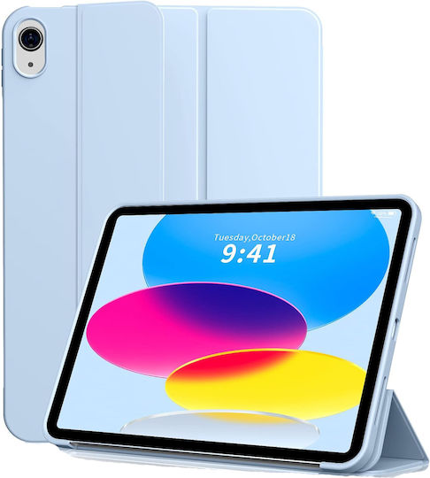 Husa Ultra Slim Pentru Apple Ipad A16 11-inch 2025 10.9-inch 2022 Silicon Tpu Smart Cover – Ice Blue