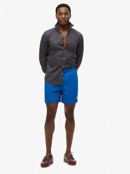 Superdry D3 Ovin Ανδρικό Μαγιό Σορτς Μπλε