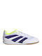 Predator Club IN Kids Soccer Cleats & Shoes Indoor Cloud White / Collegiate Purple / Lucid Lemon