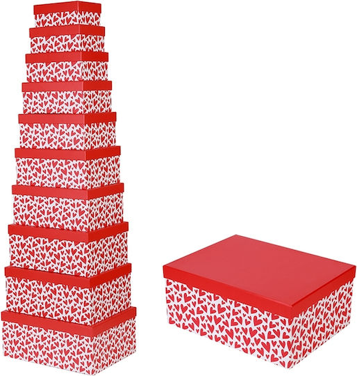 I-Total Box for Gift Red 25x10.5x18cm.