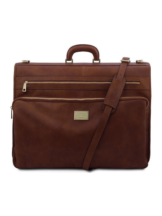 Tuscany Leather Large Brown Travel Suitcase