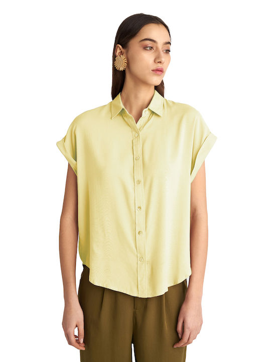 Staff Lina Women's Short Sleeve Shirt Light Yellow
