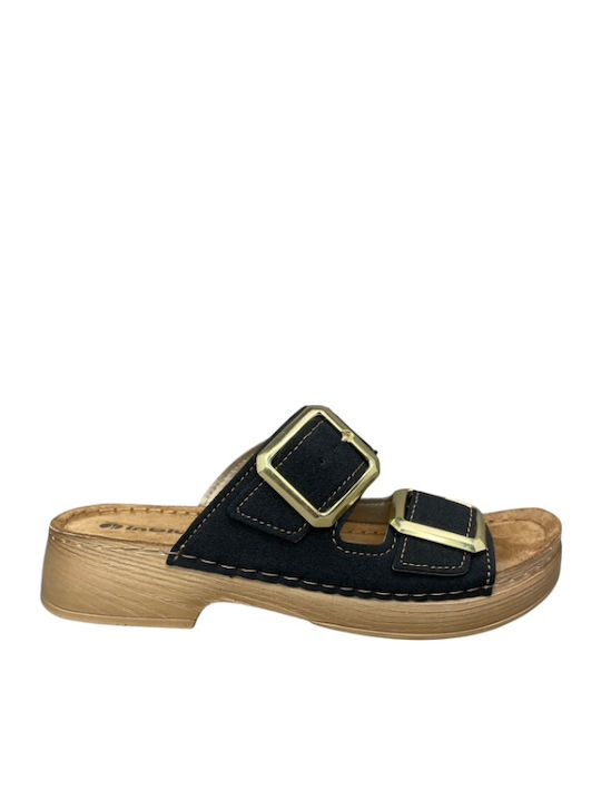 Women's Flat Sandals Anatomic in Black Color