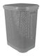 TnS Rattan 55898 Καλάθι Απλύτων Πλαστικό με Καπάκι 45x35x55cm Γκρι