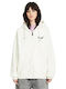 Alix Women's Sweatshirt Jacket Hooded White