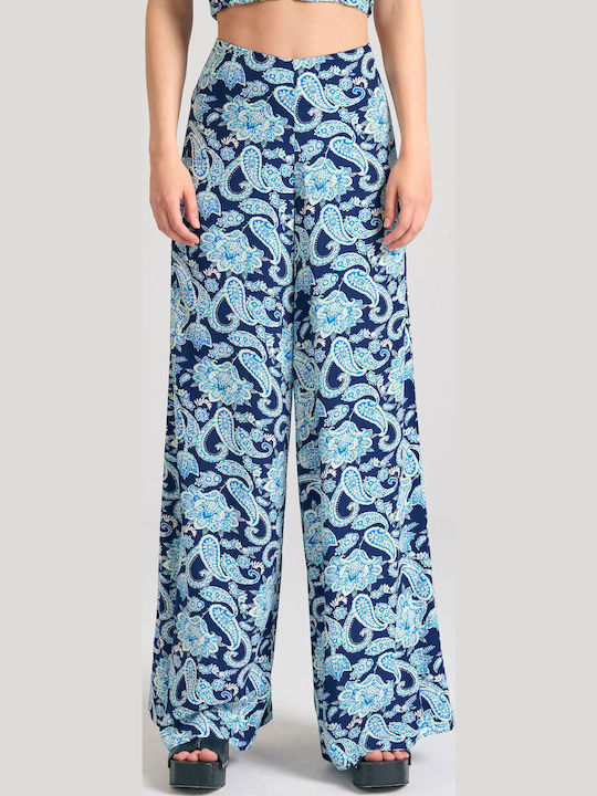 Femei Talie înaltă Din material textil Pantaloni cu elastic cu Croială Normală Embrime