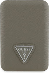 Guess Grained Triangle Logo 5000mAh 15W Καφέ