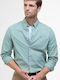 Long-sleeved Cotton Shirt Pale Apple