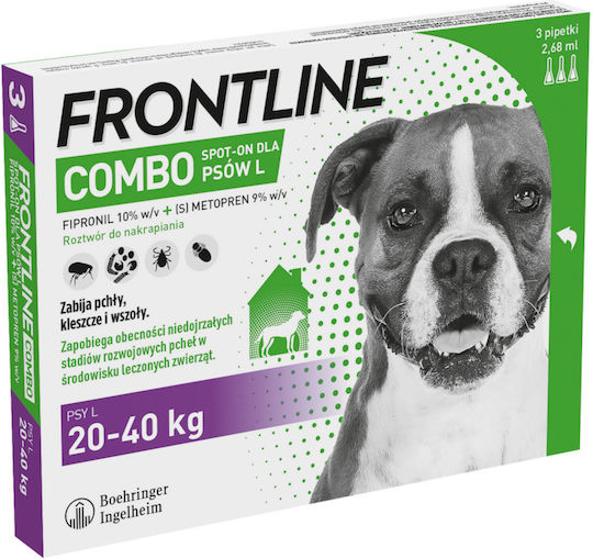 Frontline Combo Spot-on Dogs 3x2.68ml