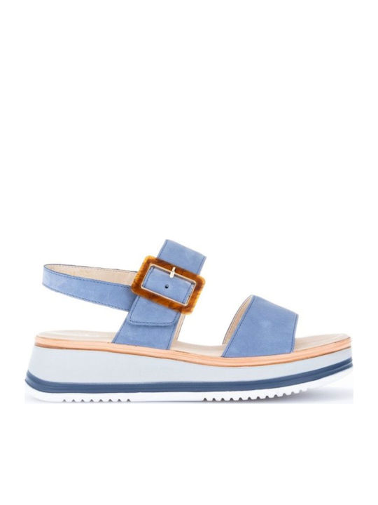 Gabor Leder Flache Sandalen für Damen Anatomisc...