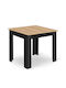 Square Table Kitchen Wooden Beige 80x80cm