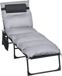 Outsunny Klappbar Sonnenliege Gray Outsunny Klappbar Sonnenliege Gray