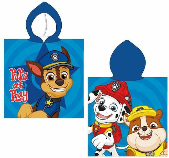 Плажна кърпа Paw Patrol синя 50 x 115 см