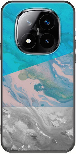Воден мрамор Xiaomi Redmi Note 14 Pro+ 5g черен TPU черен силикон