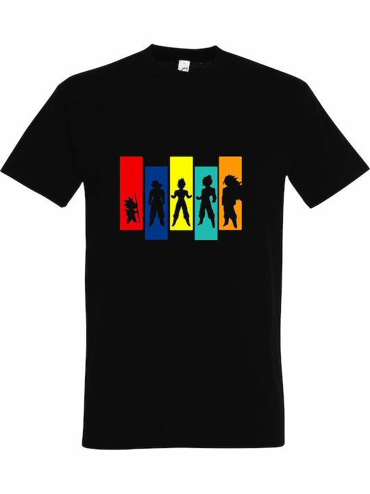 T-shirt Unisex " Goku Transformation Dragon Ball " Black
