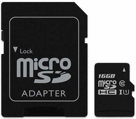 16 Gb Microsd Memory Card Siks Includes Sd Adapter Class 10 High Speed Compatible Camera Video Car Dvr Surveillance Camera Phone Laptop Tablet Black