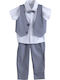 Kids' Suit Summer 4pcs Gray