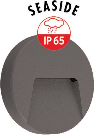 Universe Επιτοίχιο Εξωτερικό Φωτιστικό LED IP65 3W με Θερμό Λευκό Φως