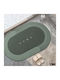 Antiderapant Covoraș de Baie Oval Verde 57x38buc