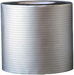 Bituminous Rubber Butyl Waterproofing Tape Siks Waterproofing Roof Sealing Metal Cracks Chimneys Water Resistance Aluminum Coating Enhanced Adhesion 15cm Width X 5m Length Silver
